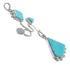 Southwestern Turquoise Silver Slide Pendant WX57889